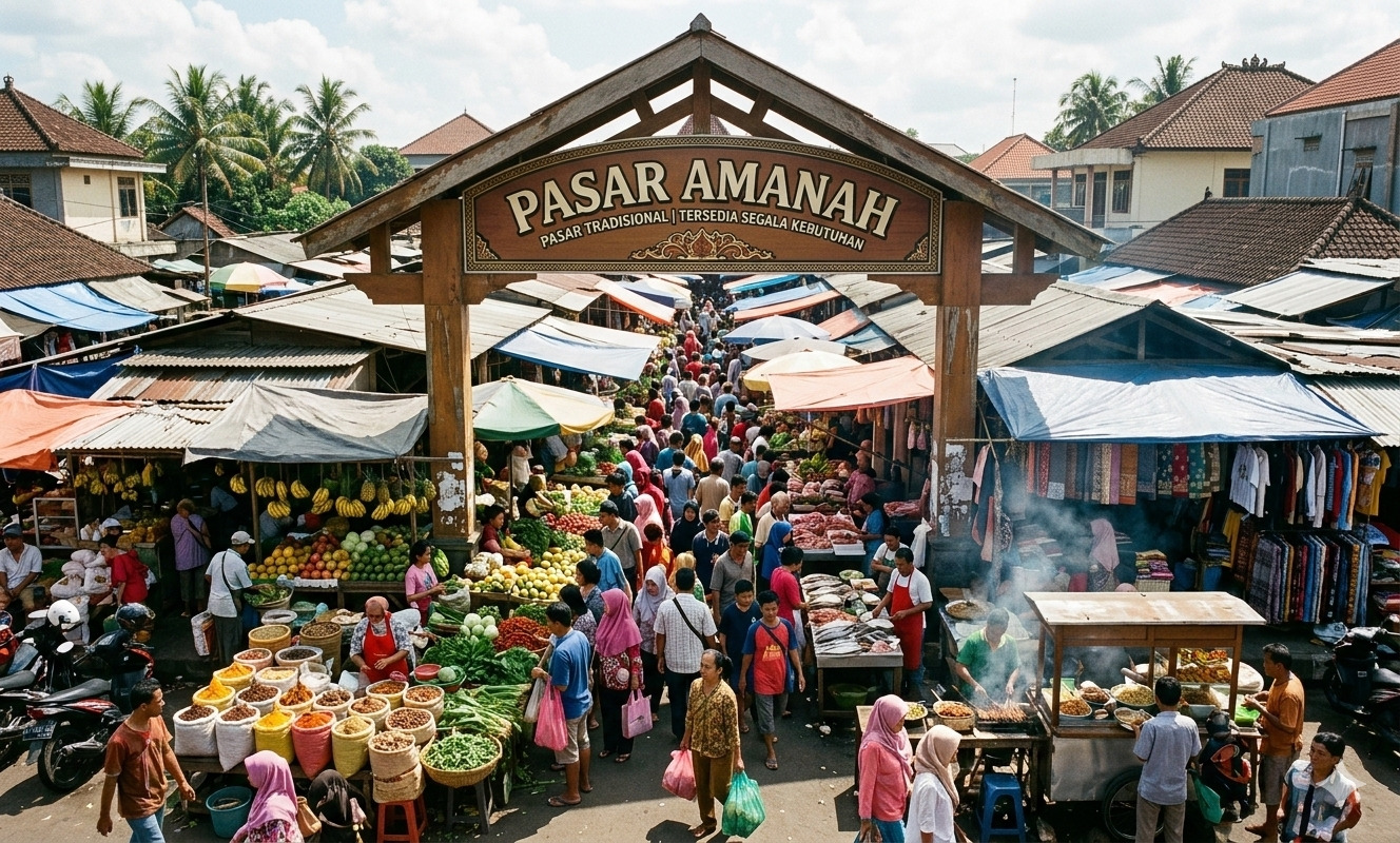 Suasana Pasar Amanah yang Ramani Pembeli